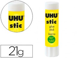 Pegamento adhesivo en barra UHU 21g.
